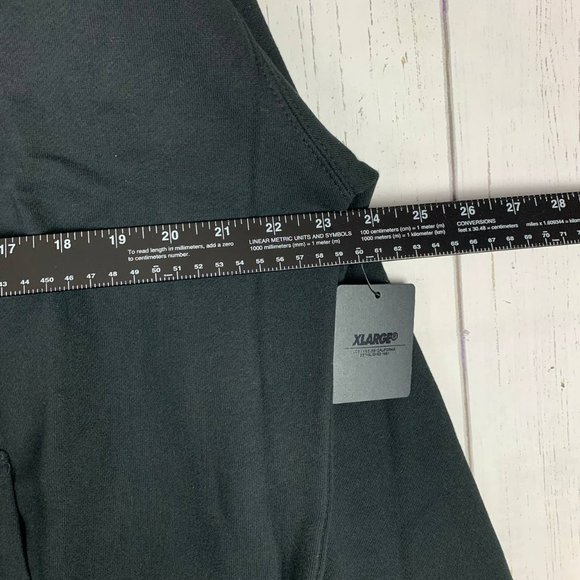 X-Large Clothing Brand Large Pullover Hoodie Sweatshirt Black New Men - Picture 3 of 6